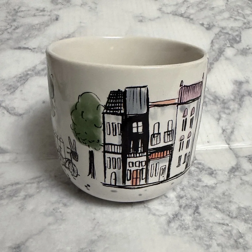 Sur La Table Notre Dame Cityscape Paris France Icon Illustration Coffee Mug 15oz